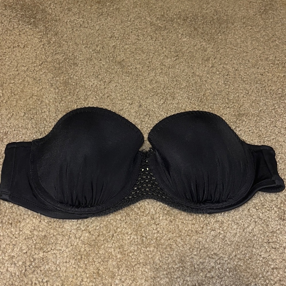 VS strapless black bikini top
